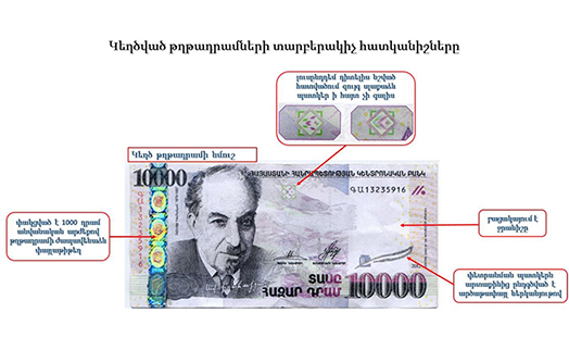 СНБ Армении обнаружила партию фальшивых купюр