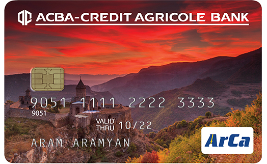 ACBA-CREDIT AGRICOLE BANK issues ArCa-MIR new chip card