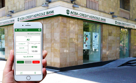 ACBA-CREDIT AGRICOLE BANK  updates application for servicing clients without queues