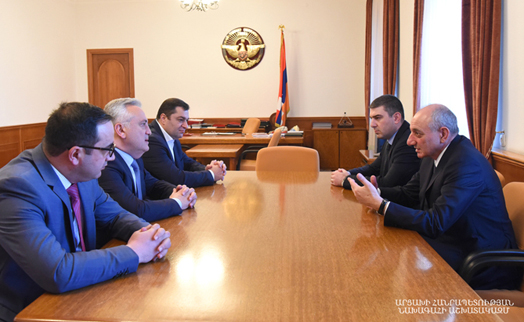 Глава ЦБ Армении и президент Арцаха обсудили банковское сотрудничество