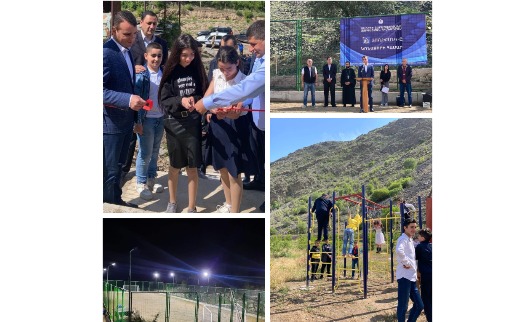 Unibank helped renovate stadium in the border village of Nrnadzor