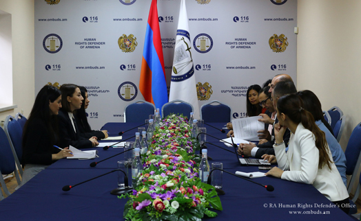 Armenian Human Rights Defender and WB representatives discussed cooperation issues