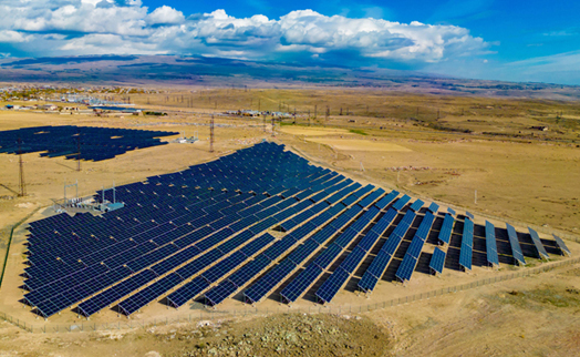 In partnership with Acba Bank solar power plant installed in Armenian Talin