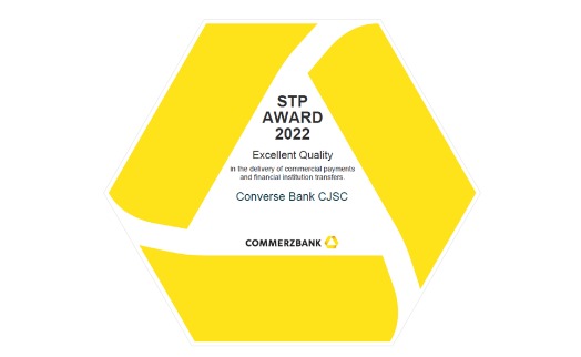 Կոնվերս Բանկին շնորհվել է «Euro STP Excellence Award 2022» մրցանակ
